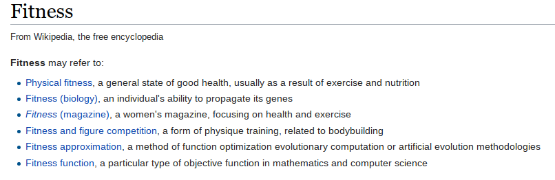 Fitness - Wikipedia