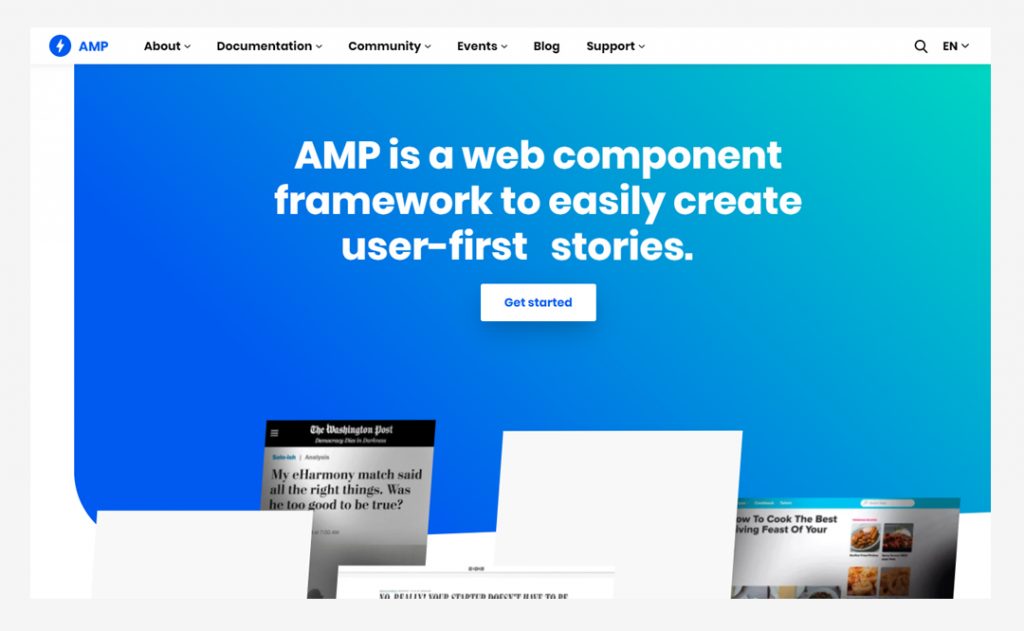 AMP Wepage