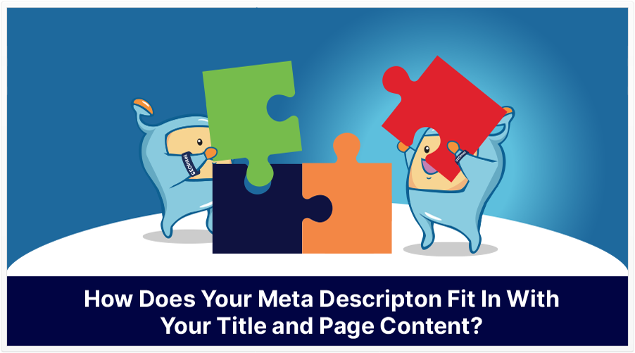 meta description and page content