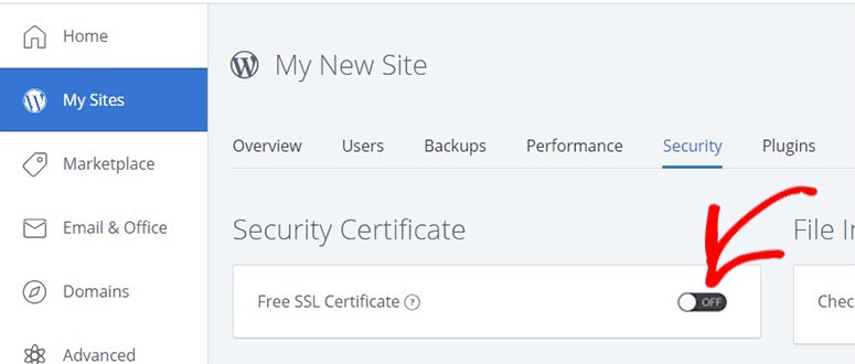 Web host free SSL Certificate WordPress