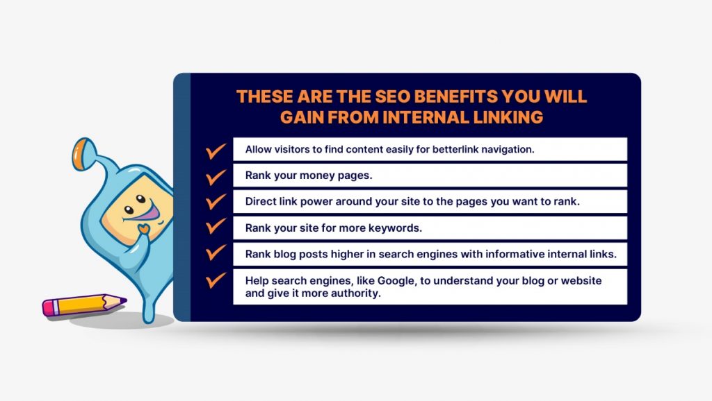 internal linking benefits seo