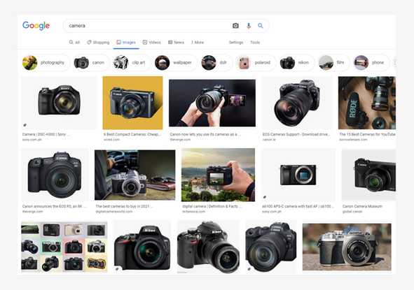camera google search seo image optimization